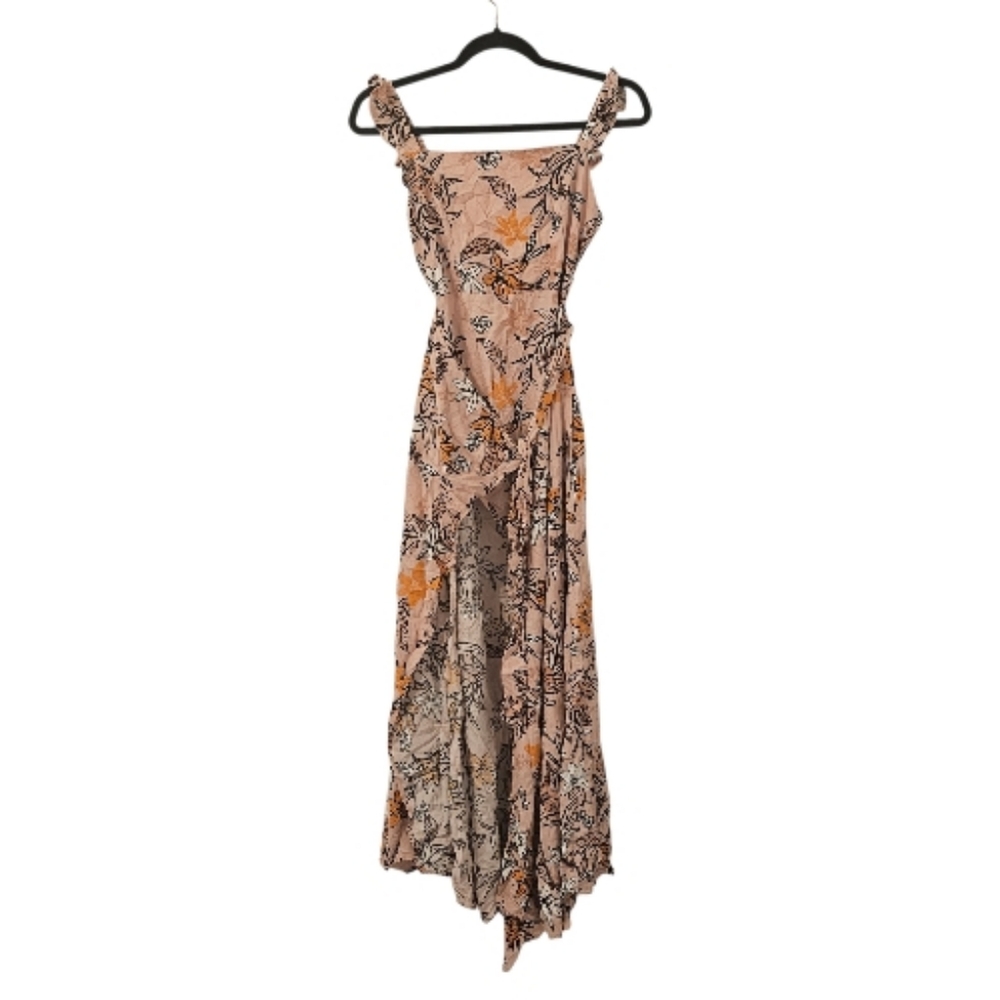 Multi-Coloured New Look Women's Floral Side Knot Maxi Dress